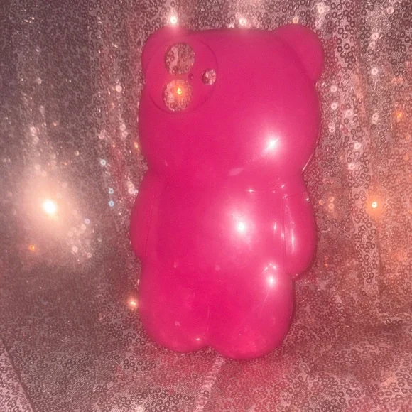 Pink Bear Phone 16plus Case - Picture 1 of 2